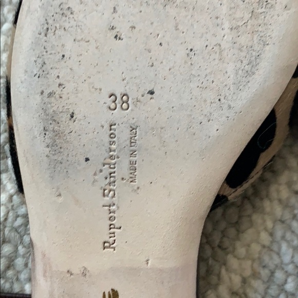 Like NEW Rupert Sanderson Leopard Sabine Flats - Picture 9 of 10